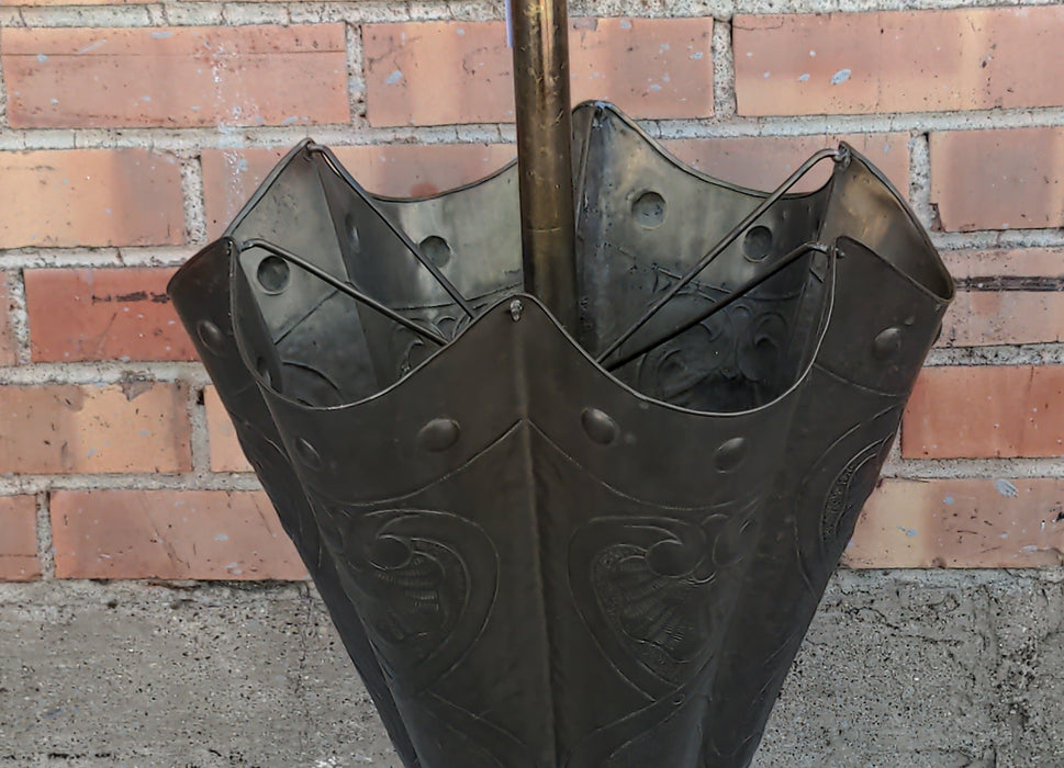 SHAPED BRASS UMBRELLA STAND