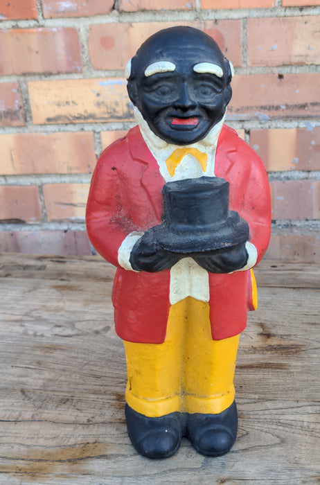 CAST IRON BLACK MEMORABILIA OLD  MAN BANK