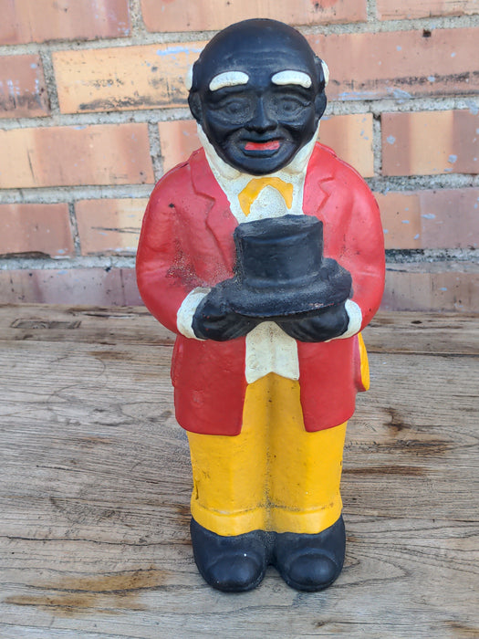 CAST IRON BLACK MEMORABILIA OLD  MAN BANK