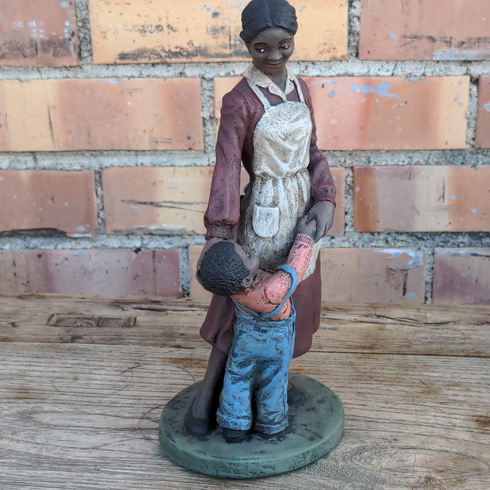 POSTIVE IMAGE MOTHER AND SON STATUE BY NORMAN HUGHES