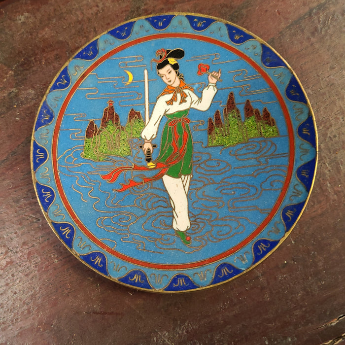 CLOISSONE SMALL FIGURAL PLATE