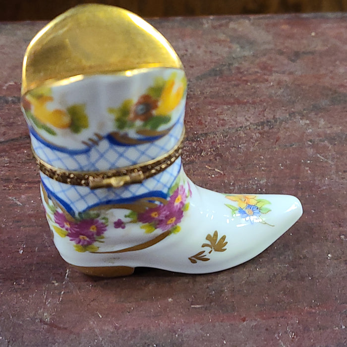 LIMOGE COWBOY BOOT LIDDED BOX