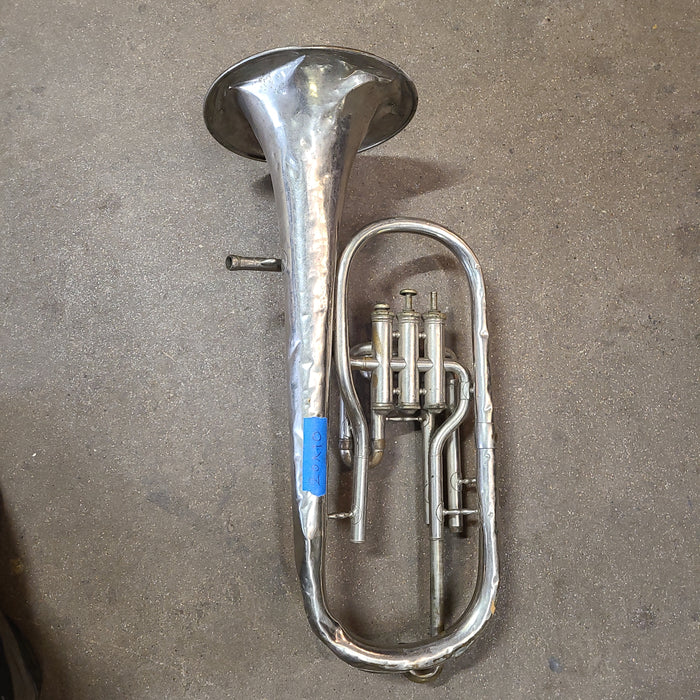 AS IS SILVER MUSICAL INSTRUMENT HORN