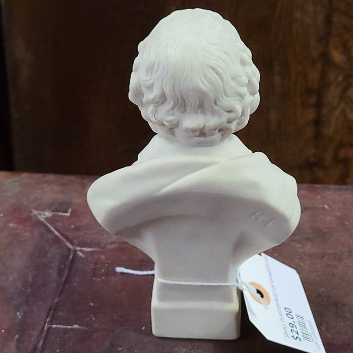 SMALL PLASTER BUST OF SHAKESPEARE