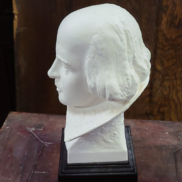 LARGE PLASTER BUST OF SHAKESPEARE MARKED GOEBEL'S COMPANY