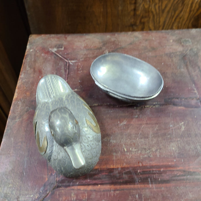 HONG KONG METAL AND BRASS DUCK BOX SMALL