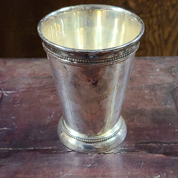 INDIAN SILVER PLATE TOOTH BRUSH HOLDER