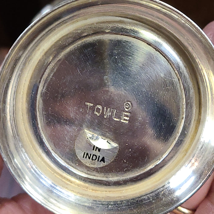 INDIAN SILVER PLATE TOOTH BRUSH HOLDER
