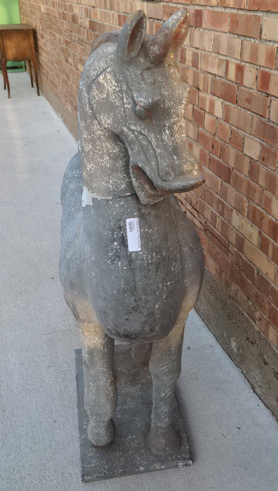 LARGE POTTERY ASIAN HORSE