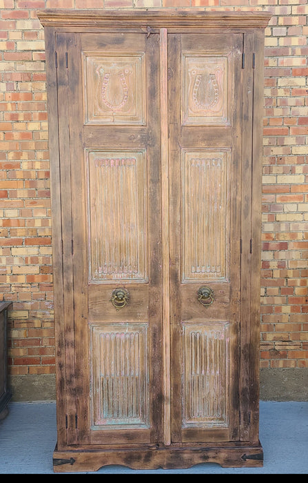 TALL CABINET WITH ANTIQUE DOORS