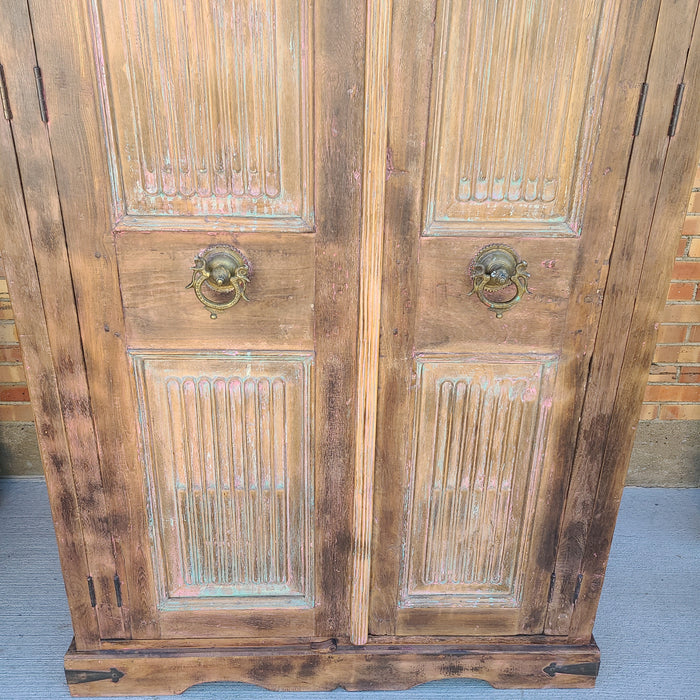 TALL CABINET WITH ANTIQUE DOORS