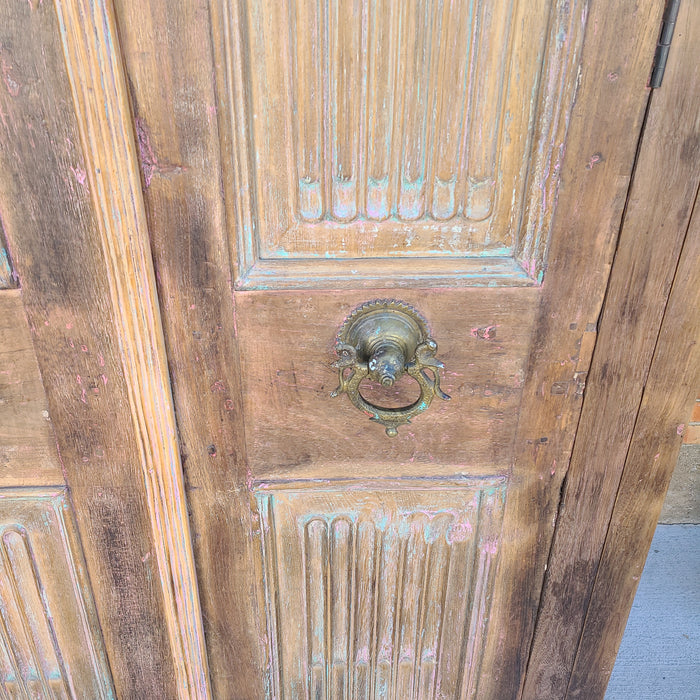 TALL CABINET WITH ANTIQUE DOORS