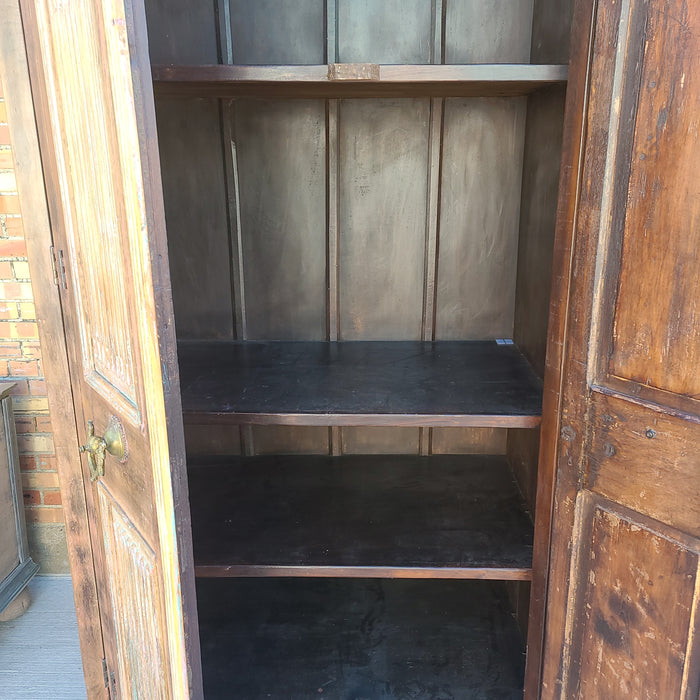 TALL CABINET WITH ANTIQUE DOORS