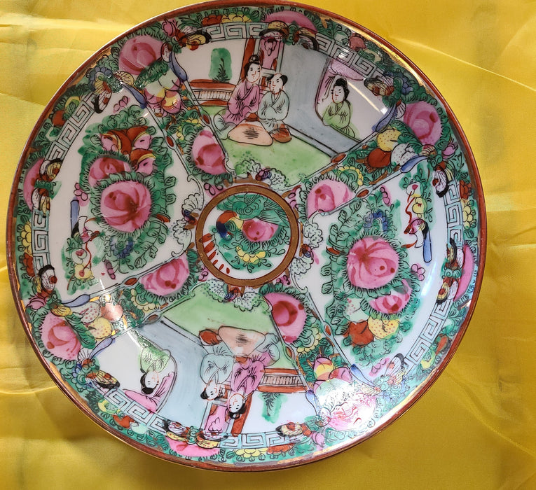 ROSE MEDALLION SHALLOW BOWL