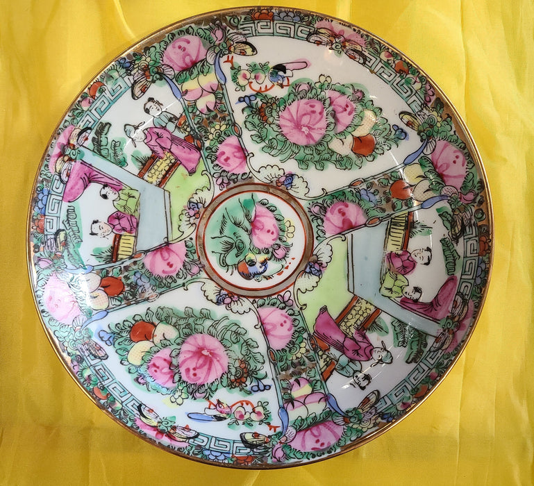 ROSE MEDALLION SHALLOW BOWL