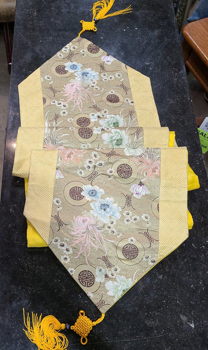 LONG YELLOW CHINESE TABLE RUNNER