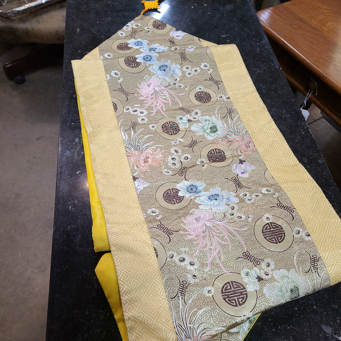 LONG YELLOW CHINESE TABLE RUNNER