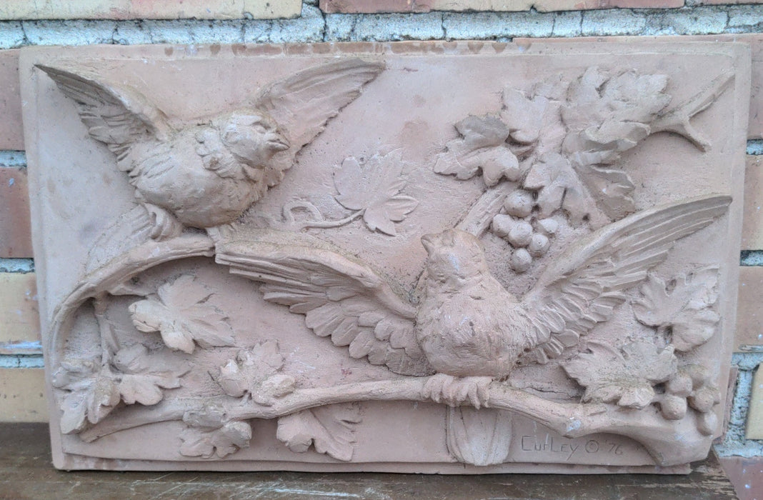 TERRACOTTA BIRD PLAQUE