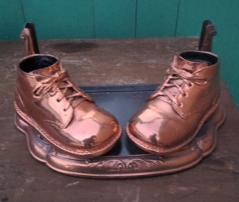 COPPER PLATED BABY SHOES