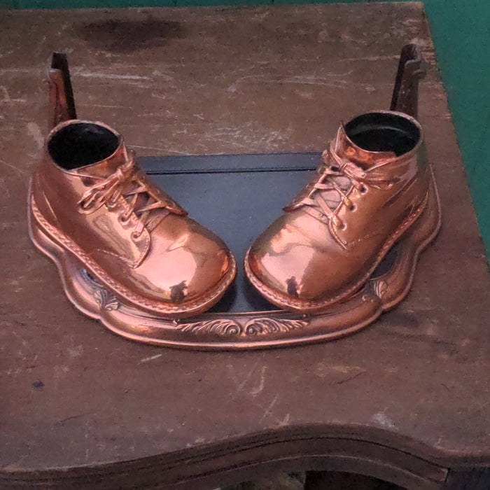 COPPER PLATED BABY SHOES