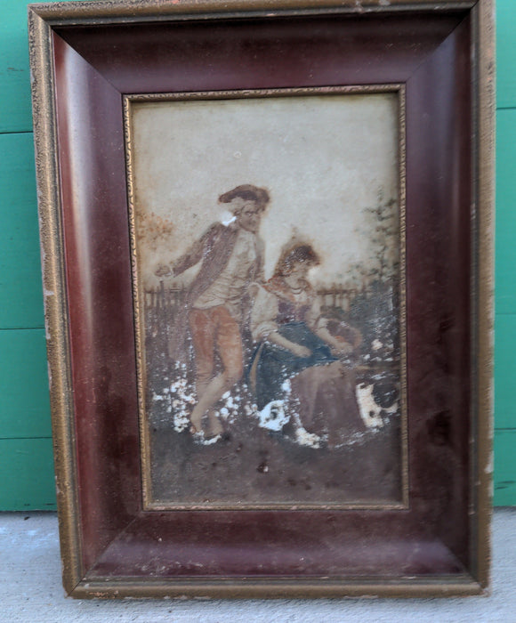 AS FOUND SMALL CLASSICAL PAINTING IN NICE FRAME