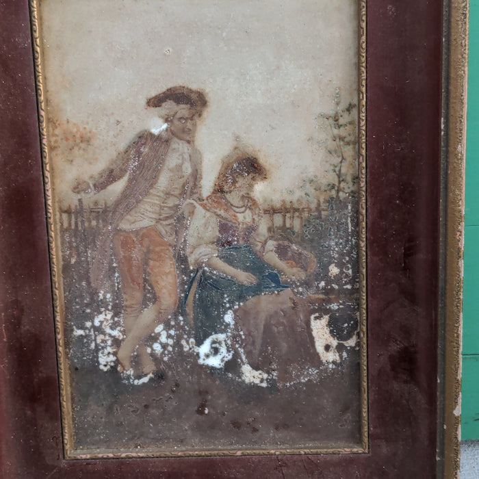 AS FOUND SMALL CLASSICAL PAINTING IN NICE FRAME