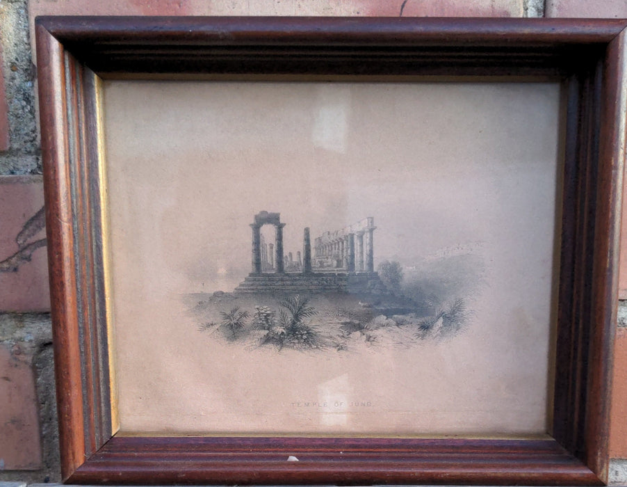 SMALL FRAME ETCHING OF RUINS