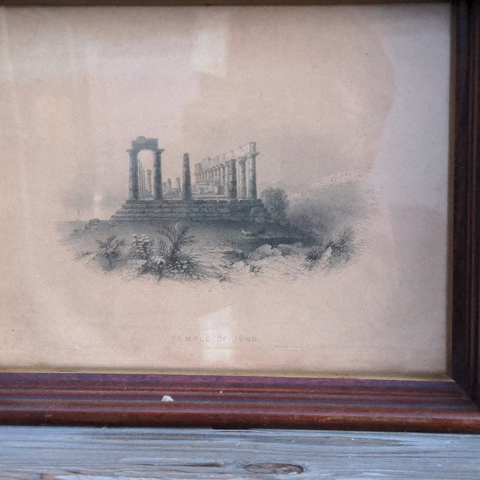 SMALL FRAME ETCHING OF RUINS
