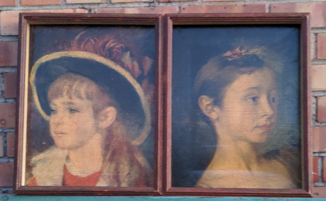 PAIR OF ITALIAN GICLEES OF GIRLS