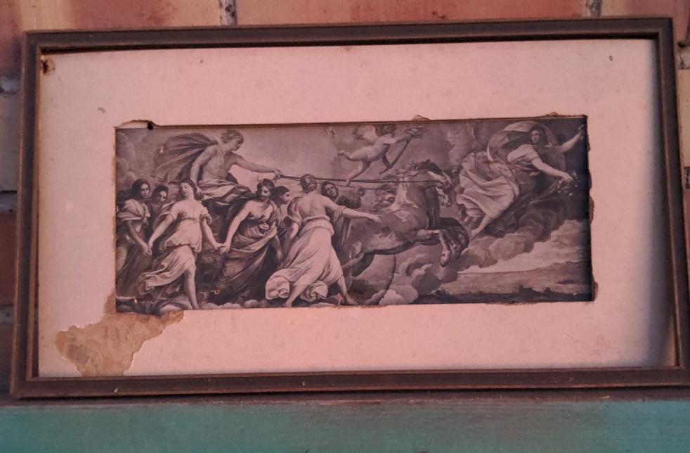 HORIZONTAL CLASSICAL PRINT AS FOUND