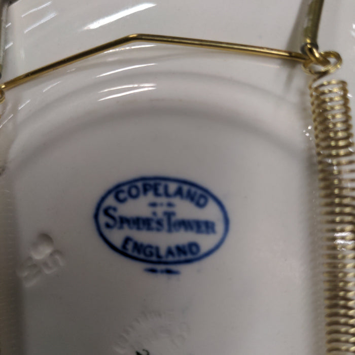 BLUE AND WHITE COPELAND DESSERT PLATE