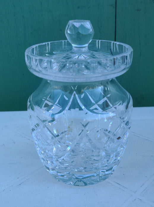 WATERFORD CRYSTAL CONDIMENT JAR