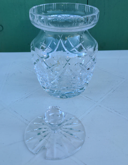 WATERFORD CRYSTAL CONDIMENT JAR