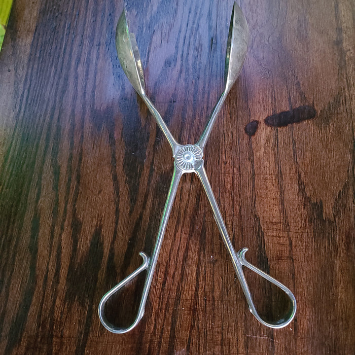 SILVER PLATE TONGS