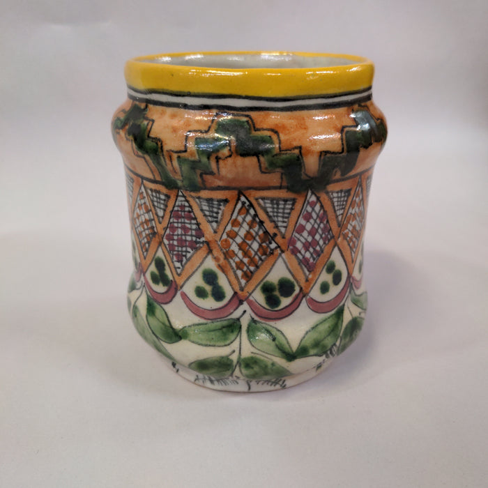 MEXICAN POTTERY LOW VASE