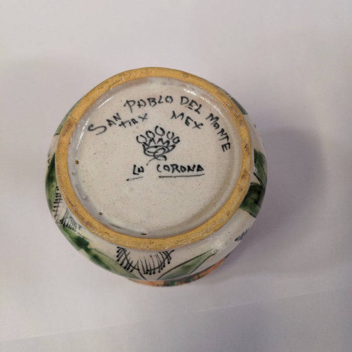 MEXICAN POTTERY LOW VASE