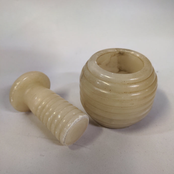 TINY MARBLE MORTAR AND PESTLE