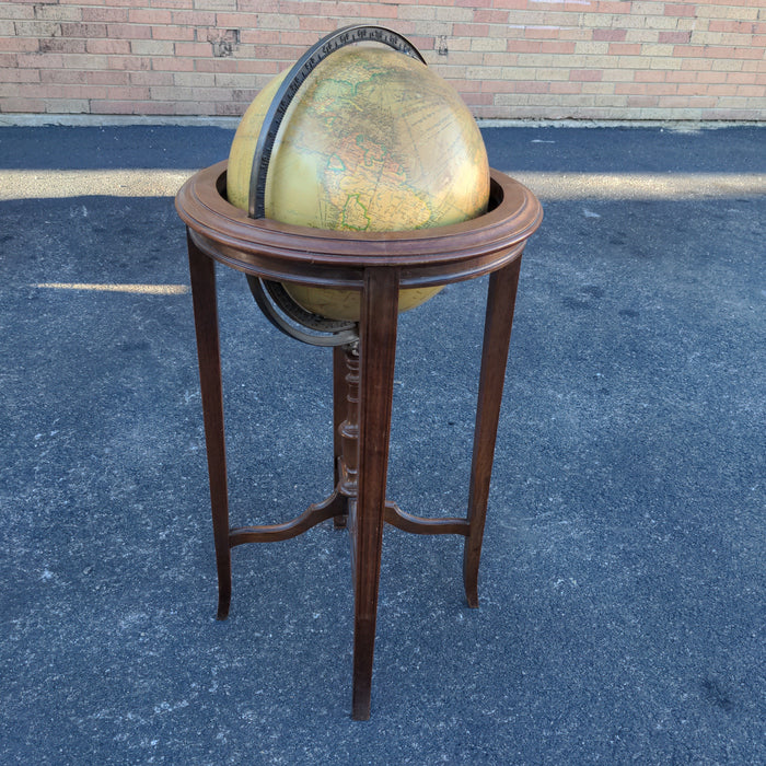 1930'S WORLD GLOBE ON FLOOR STAND