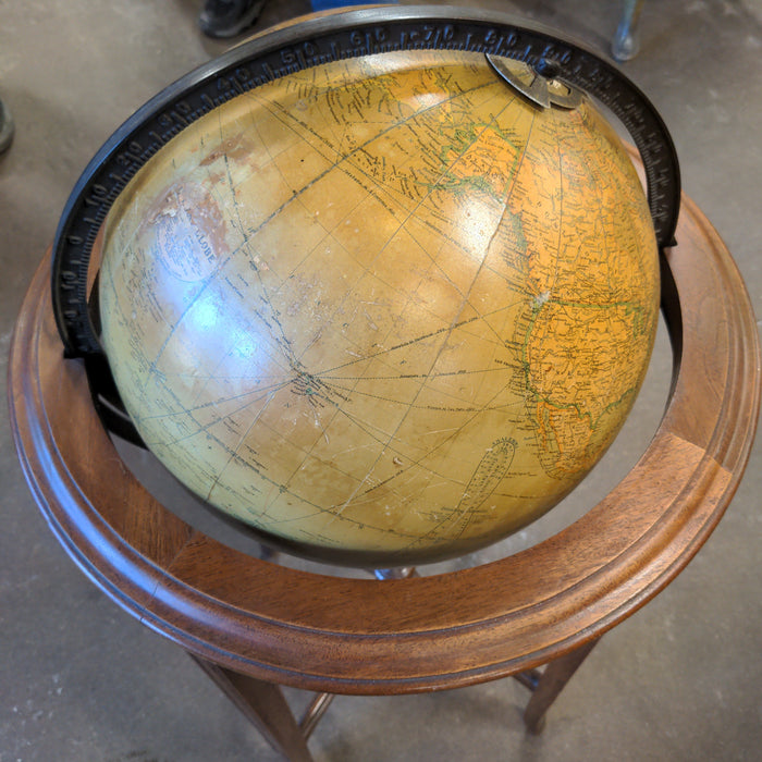 1930'S WORLD GLOBE ON FLOOR STAND