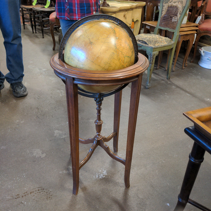 1930'S WORLD GLOBE ON FLOOR STAND