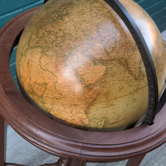 1930'S WORLD GLOBE ON FLOOR STAND