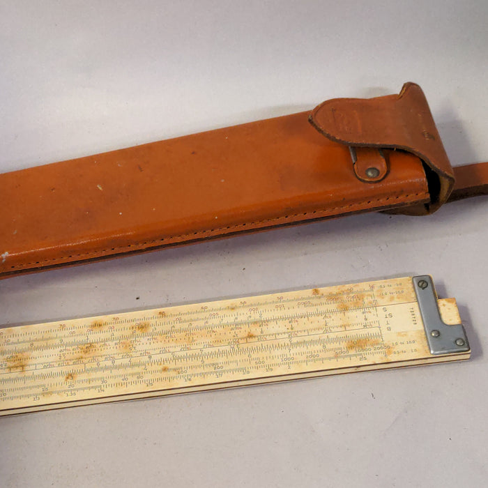 OLD SLIDE RULER IN CASE