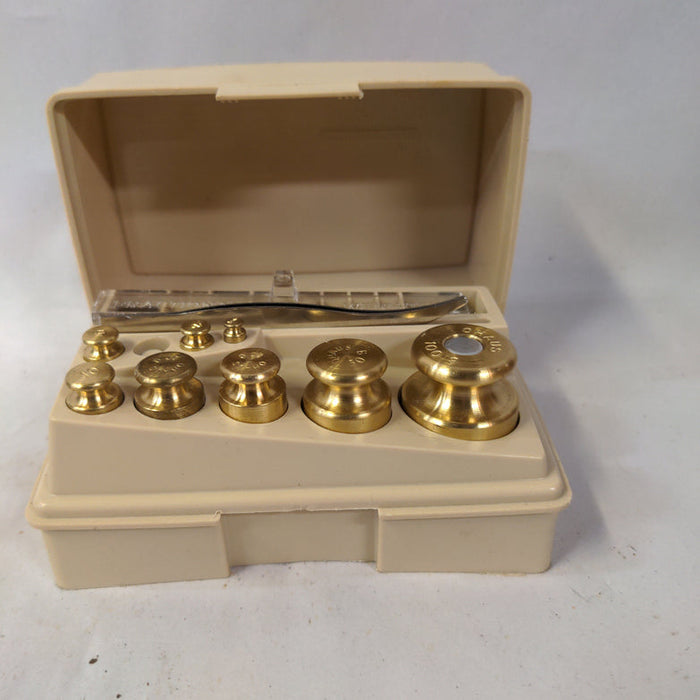 SET OF BRASS WEIGHTS