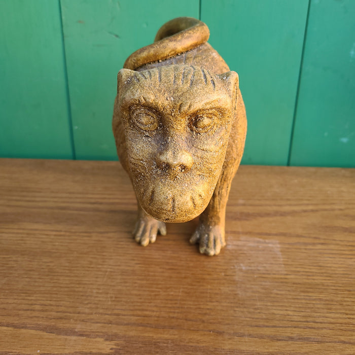 GREEN POTTERY MONKEY