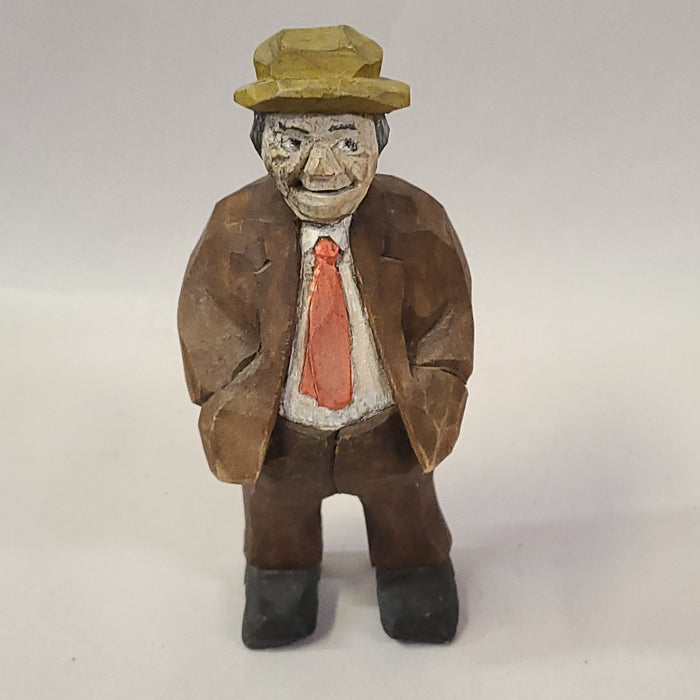 SMALL CARVED WOODEN MAN