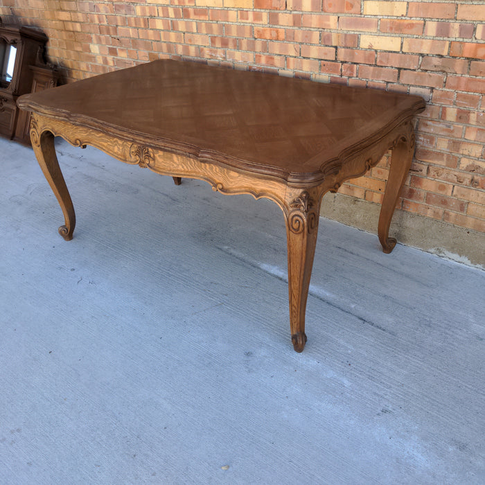 LOUIS XV OAK DRAW LEAF TABLE