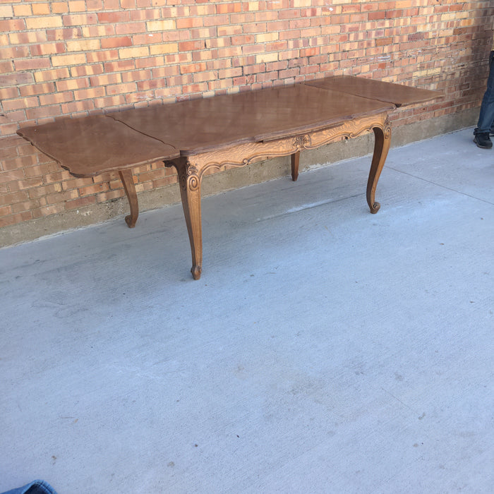 LOUIS XV OAK DRAW LEAF TABLE