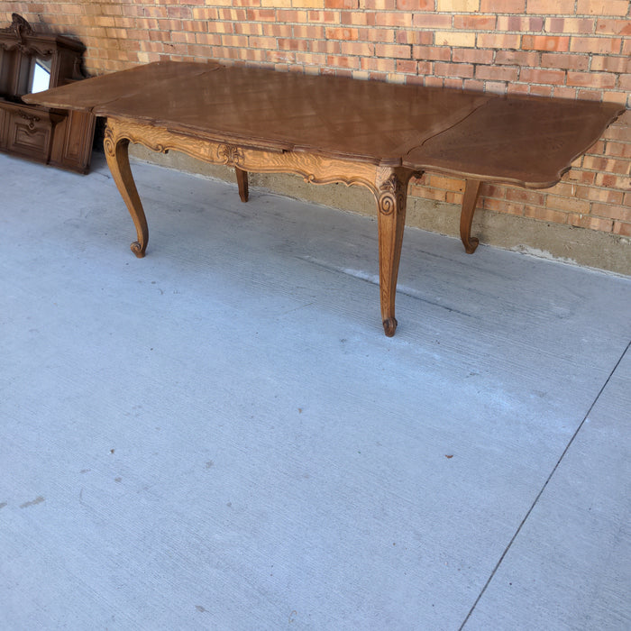 LOUIS XV OAK DRAW LEAF TABLE