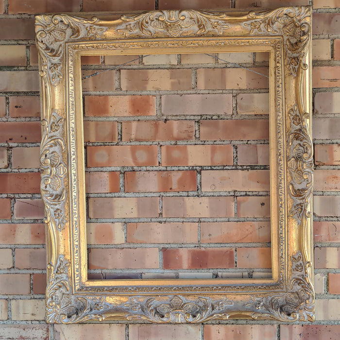 LARGE WOOD AND COMPOSITE GOLD  FRAME