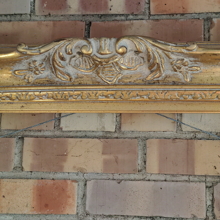 LARGE WOOD AND COMPOSITE GOLD  FRAME